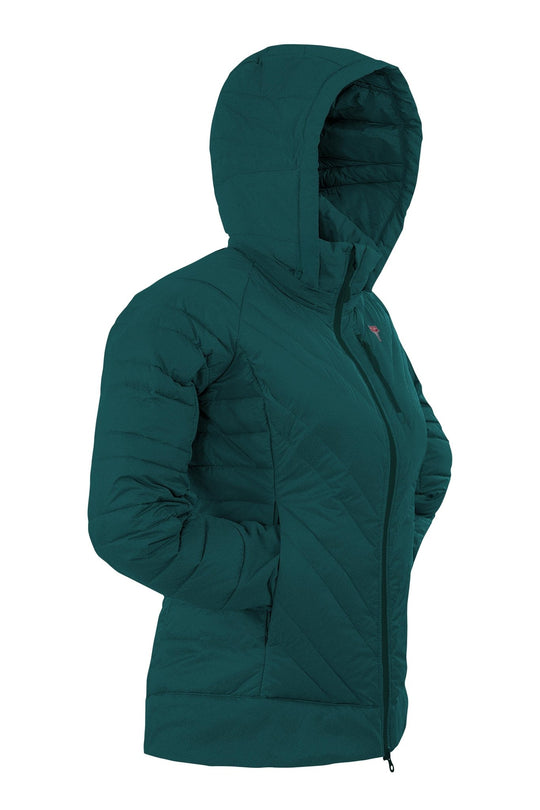 The Lightful DownWool Jacket W | OCEAN GREEN