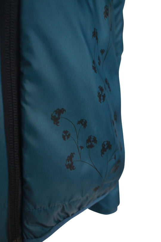 Refreshful SilkWool Jacket Flower Reverse W | Saphir Blue