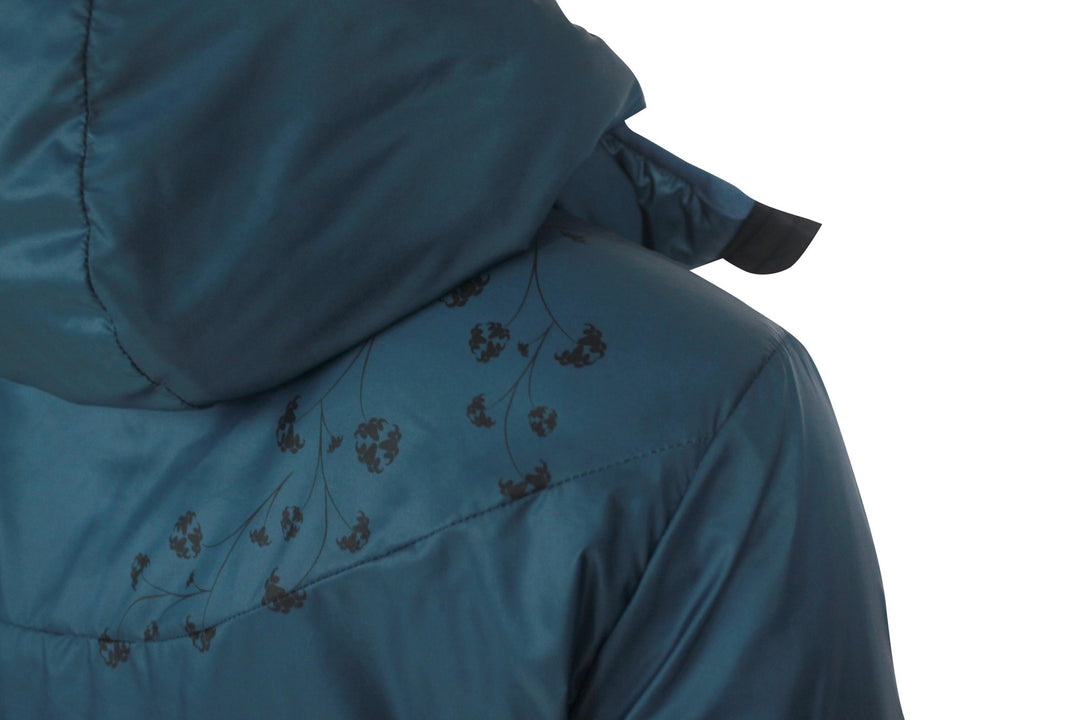 Refreshful SilkWool Jacket Flower Reverse W | Saphir Blue