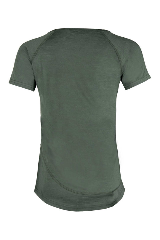 WoodWool T-Shirt Lady Burnham | Bayberry Green