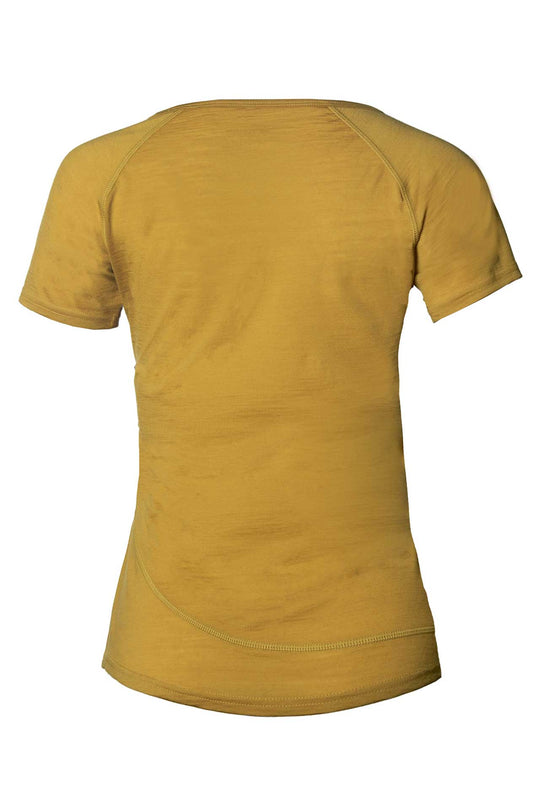 WoodWool T-Shirt Lady Burnham | Daisy Daze Yellow