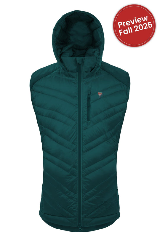 The Lightful DownWool Vest M | OCEAN GREEN