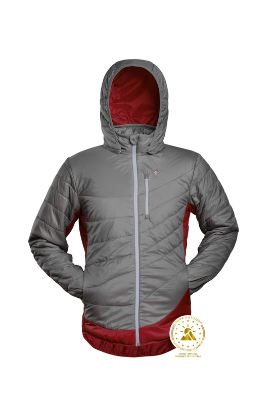 Refreshful SilkWool Jacket | Gray - Cherry M