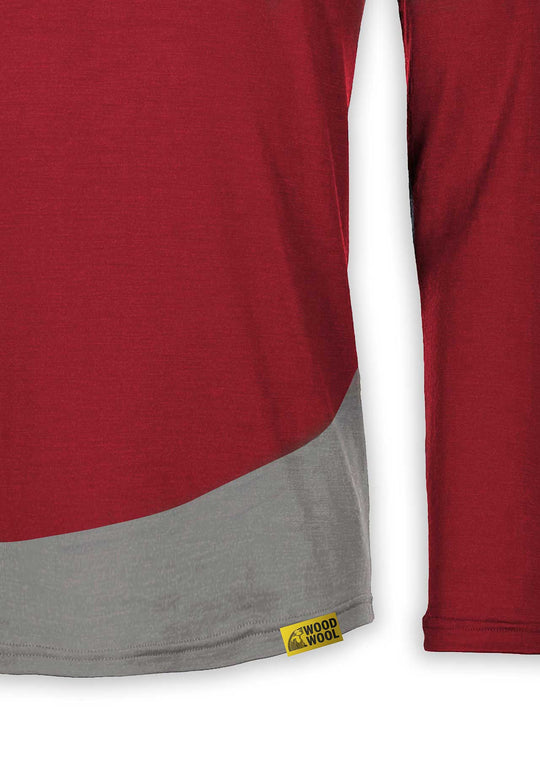 WoodWool Longsleeve M. Picard | Brique rouge cuite