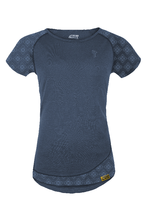 WoodWool T-Shirt Lady Tilly Allover | Ocean Cavern